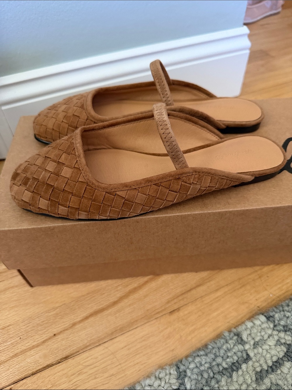 Madewell Suede Mary Jane Mule - Picture 2 of 4